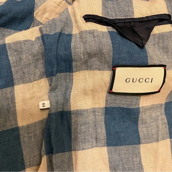 Gucci Angry Cat Embroidered Denim Jacket Size 44 XS